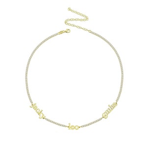 Block Names Tennis Choker