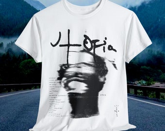 Travis Scott Utopia T-shirt: Cactus Jack Graphic Tee - Etsy Travis Scott Utopia T-shirt: Cactus Jack Graphic Tee - Etsy