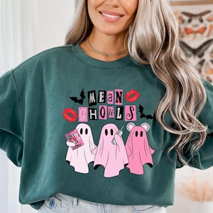Bluza z nadrukiem Mean Ghouls, Bluza z nadrukiem Mean Girls, Bluza z nadrukiem Halloween Mean Girls, Bluza z nadrukiem Halloween, Bluza z nadrukiem Ghouls, Bluza z okrągłym dekoltem Burn Book