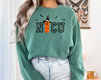 NICU Sweatshirt, Halloween Sweatshirt, Halloween NICU Sweatshirt, Nurse Halloween Sweatshirt, Women's Sweatshirt, Halloween Nurse Sweatshirt