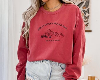 Great Smoky Mountains Sweatshirt, Smoky Mountains Sweatshirt, Unisex Sweatshirt, National Parks Sweatshirt, Mountain Sweatshirt, Travel