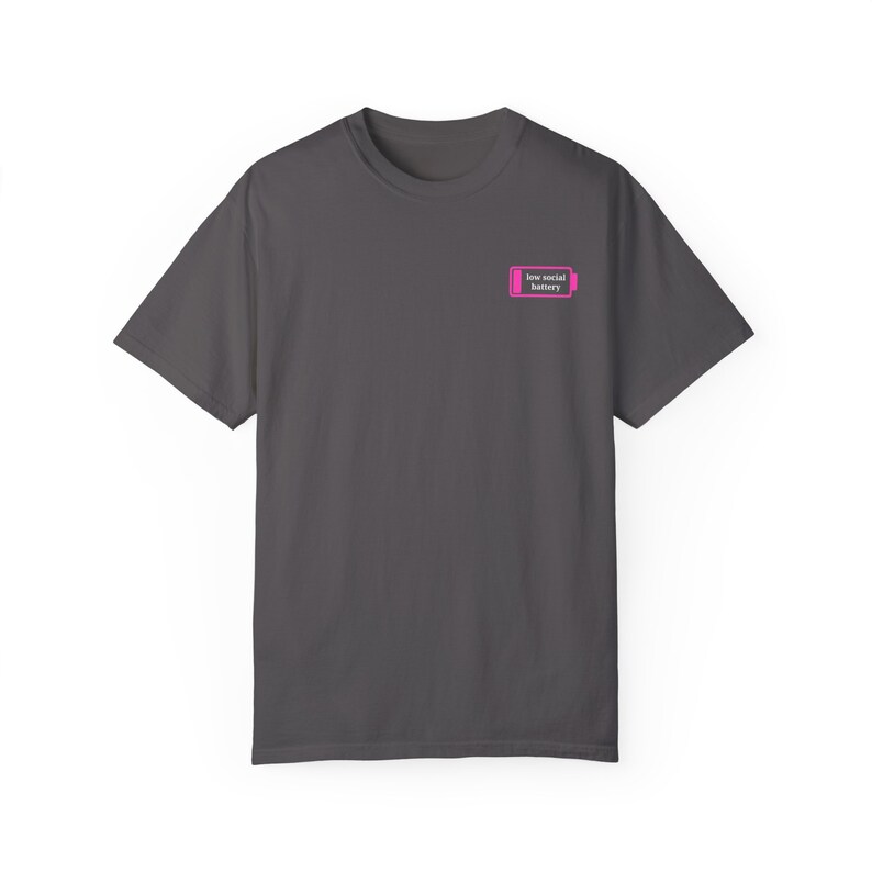 T-shirt lage sociale batterij, shirt sociale batterij, introverte T-shirt, T-shirt angst, damest-shirts, damesshirts, trendy shirts, esthetiek afbeelding 9