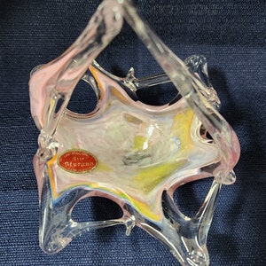 Vintage Murano Lavorazione Arte Glass Dish