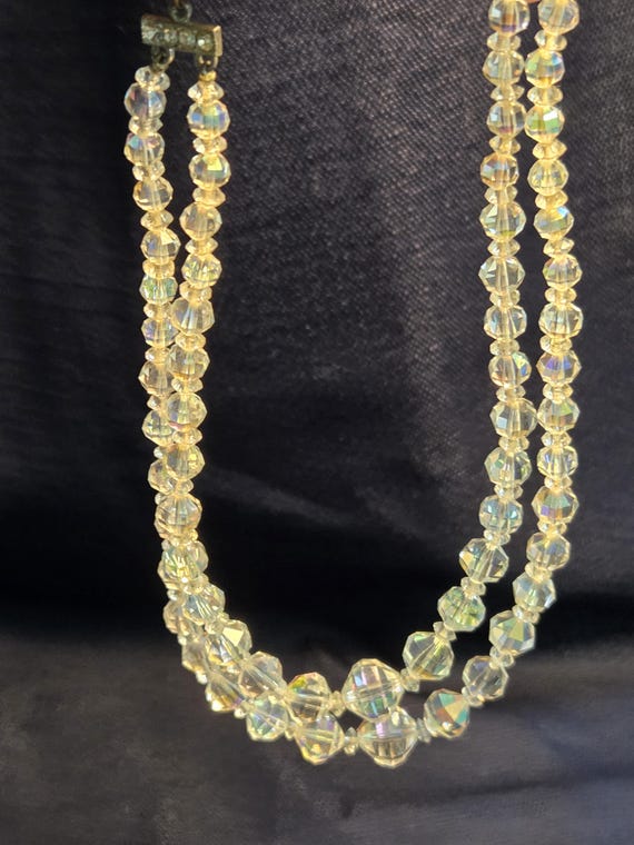 Vintage 1950's Aurora Borealis Crystal Necklace - image 8