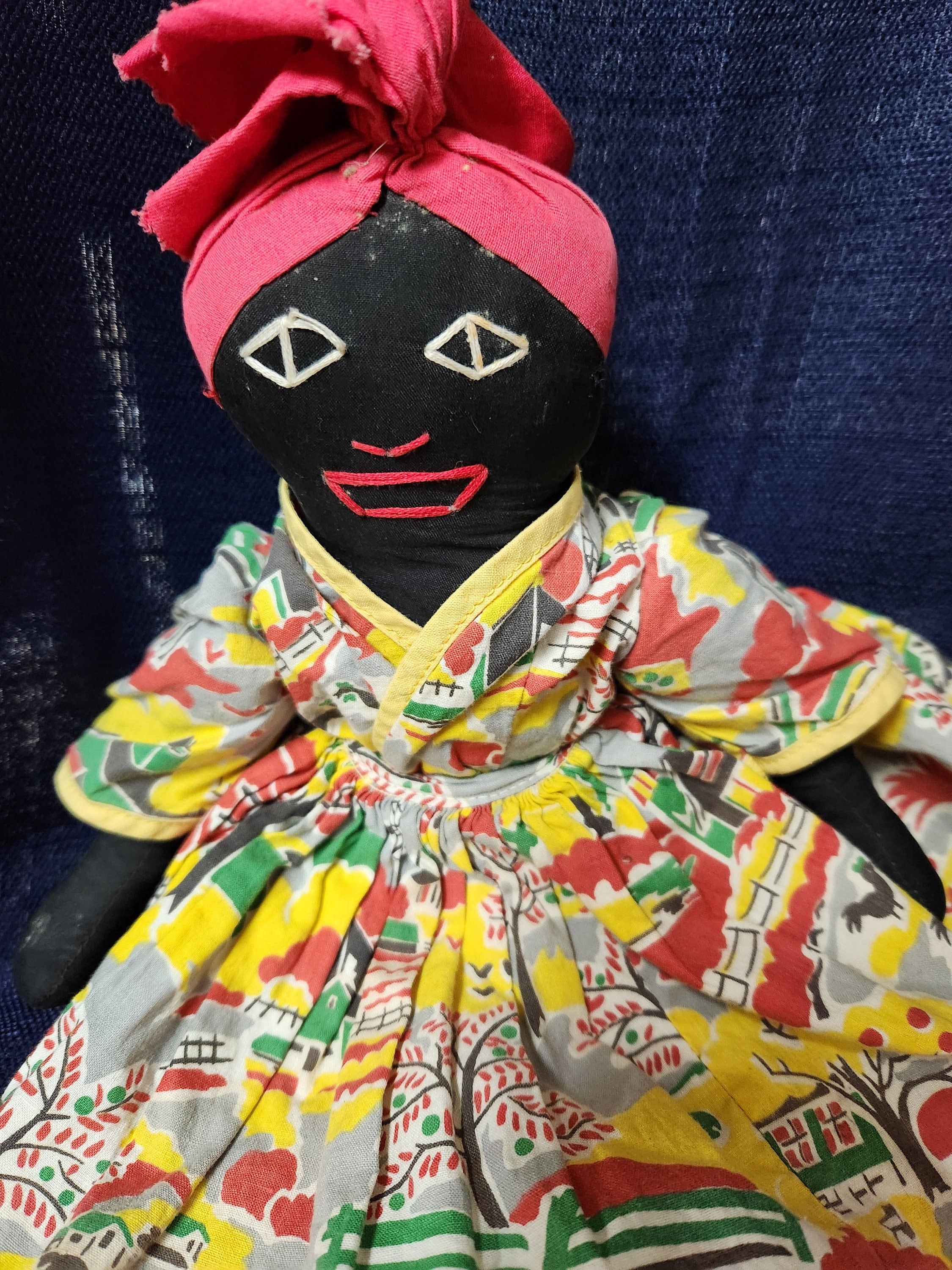 Vintage Brazilian Bahia Style Cloth Doll