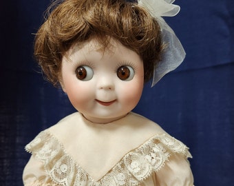 Vintage Reproduction JDK 221 Googly 13&quot; Doll