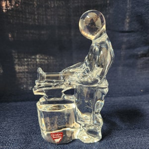 Orrefors Sweden Crystal Glass Paperweight Blacksmith