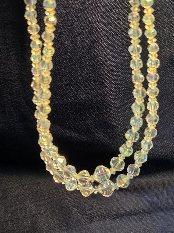 Vintage 1950's Aurora Borealis Crystal Necklace - image 6