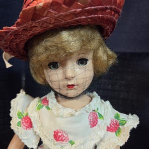 Vintage 1950&#39;s Fashion Doll; 14&quot; Composition Doll