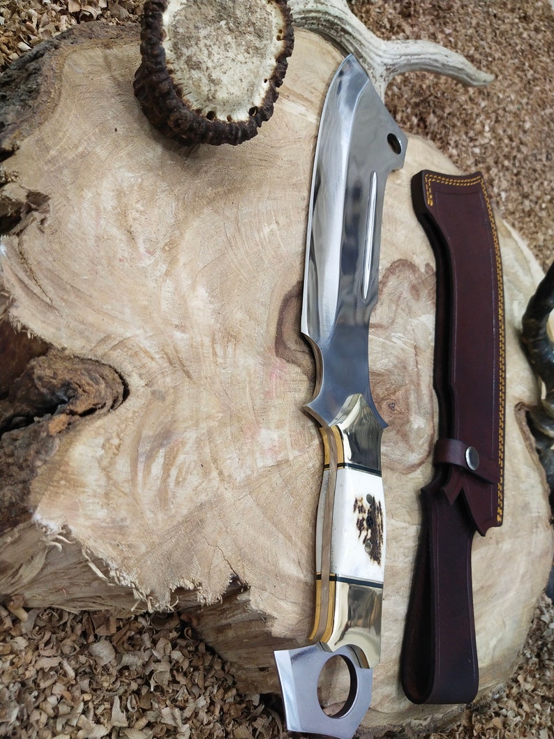 Custom Handmade Full Tang Blade 16.5 Inches Machete, 12C27 High Quality Steel, Hunting Knife