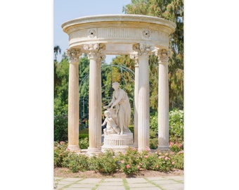 Elegant Classical Statue Print, The Huntington Library Gardens, Fine Art Photo 16x24, Limited Edition