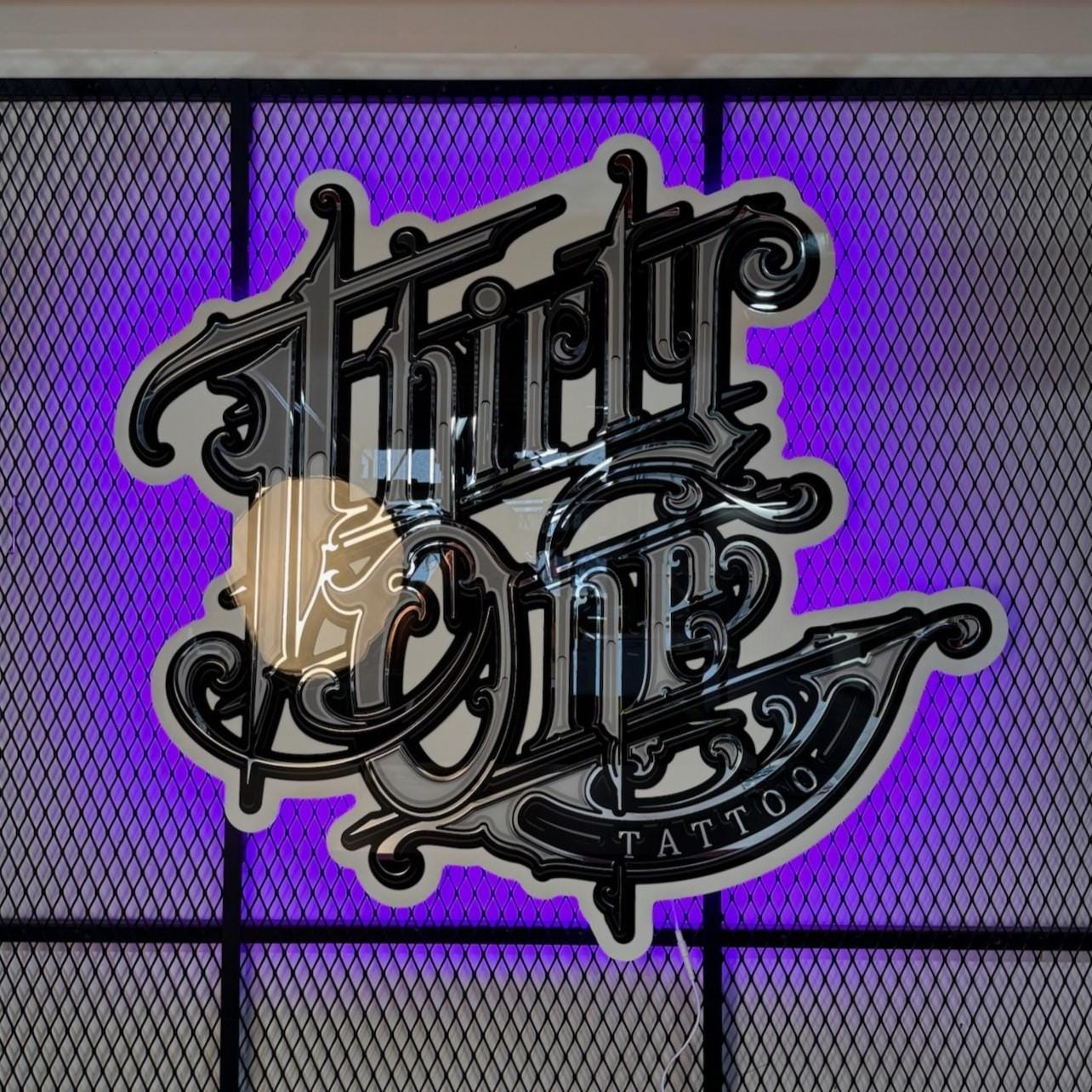 3D Acrylic Tattoo Signs – Custom Logo Wall Art for Tattoo Shops