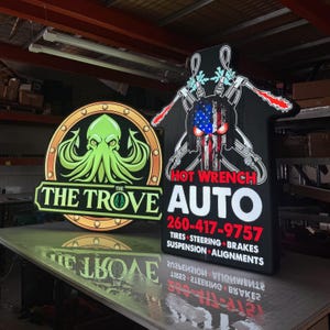 Custom Lightbox Sign – Illuminated Business Sign | Indoor & Outdoor Use | Your Logo – LED Lit Box Sign