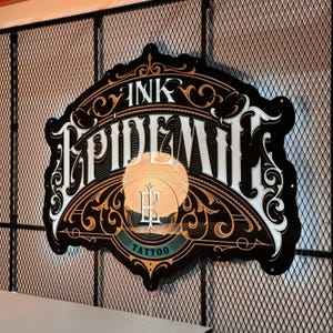 3D Acrylic Tattoo Signs – Custom Logo Wall Art for Tattoo Shops & Artists