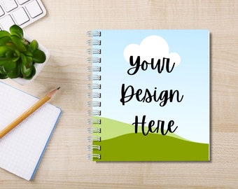 Canva Notebook Mockup: Digital Planner Template (Digital Download)