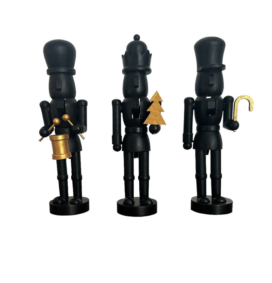 Nutcrackers, Black, Nutcrackers, Christmas Decoration, Toy, Soldiers