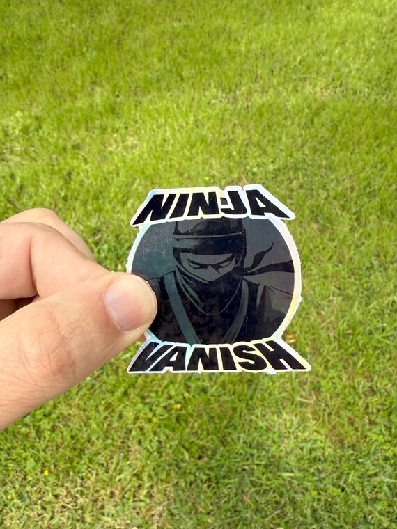 Ninja Vanish - ホログラフィックステッカー - Etsy 日本