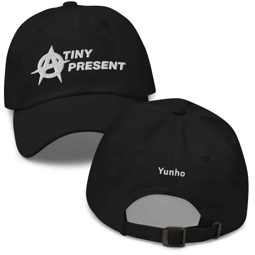 YUNHO ATINY PRESENT Ateez K pop Dad Hat Kpop White Embroidered Baseball yunho-atiny-present-ateez-k-pop-dad-hat-kpop-white-embroidered-baseball