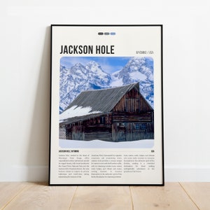 Jackson Hole Print | Jackson Hole Poster | Jackson Hole Wall Art | Travel  Wyoming