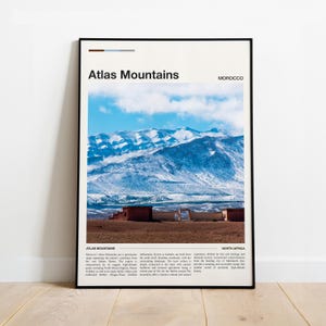 Atlas Mountains Poster Print: National Park Print, Prints & Digital Downloads Available