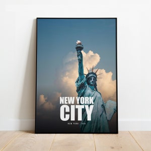 Poster di New York City/Stampa di New York City/Arte murale di New York City/Viaggio a New York City