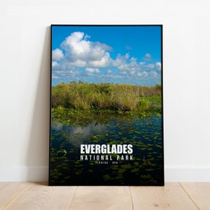 Stampa del Parco Nazionale delle Everglades / Poster del Parco Nazionale delle Everglades / Arte murale del Parco Nazionale delle Everglades