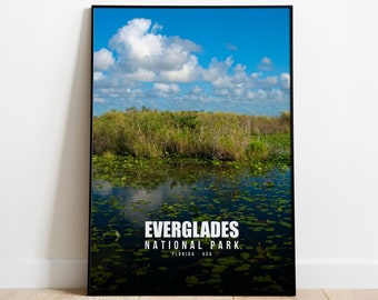 Everglades National Park Poster — Florida Wildlife Print