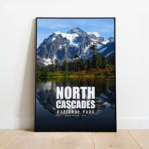 North Cascades National Park Druck | North Cascades Nationalpark Poster | North Cascades National Park Kunst | Nordkaskadenreisen