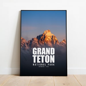 Grand Teton Nationalpark Druck | Grand Teton Nationalpark Poster | Grand Teton Nationalpark Kunst | Grand Teton Plakat Kunstdruck