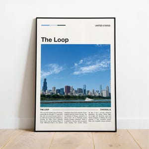 The Loop United States Travel Poster - Illinois Wall Art