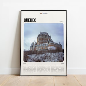 Stampa del Quebec / Poster del Quebec / Arte murale del Quebec / Viaggio nel Quebec