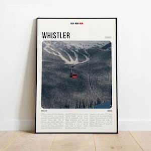 Whistler Print | Whistler Poster | Whistler Wall Art | Travel Whistler British Columbia