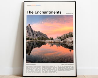 The Verzauberungen Wanderposter - Washington Mountain Print