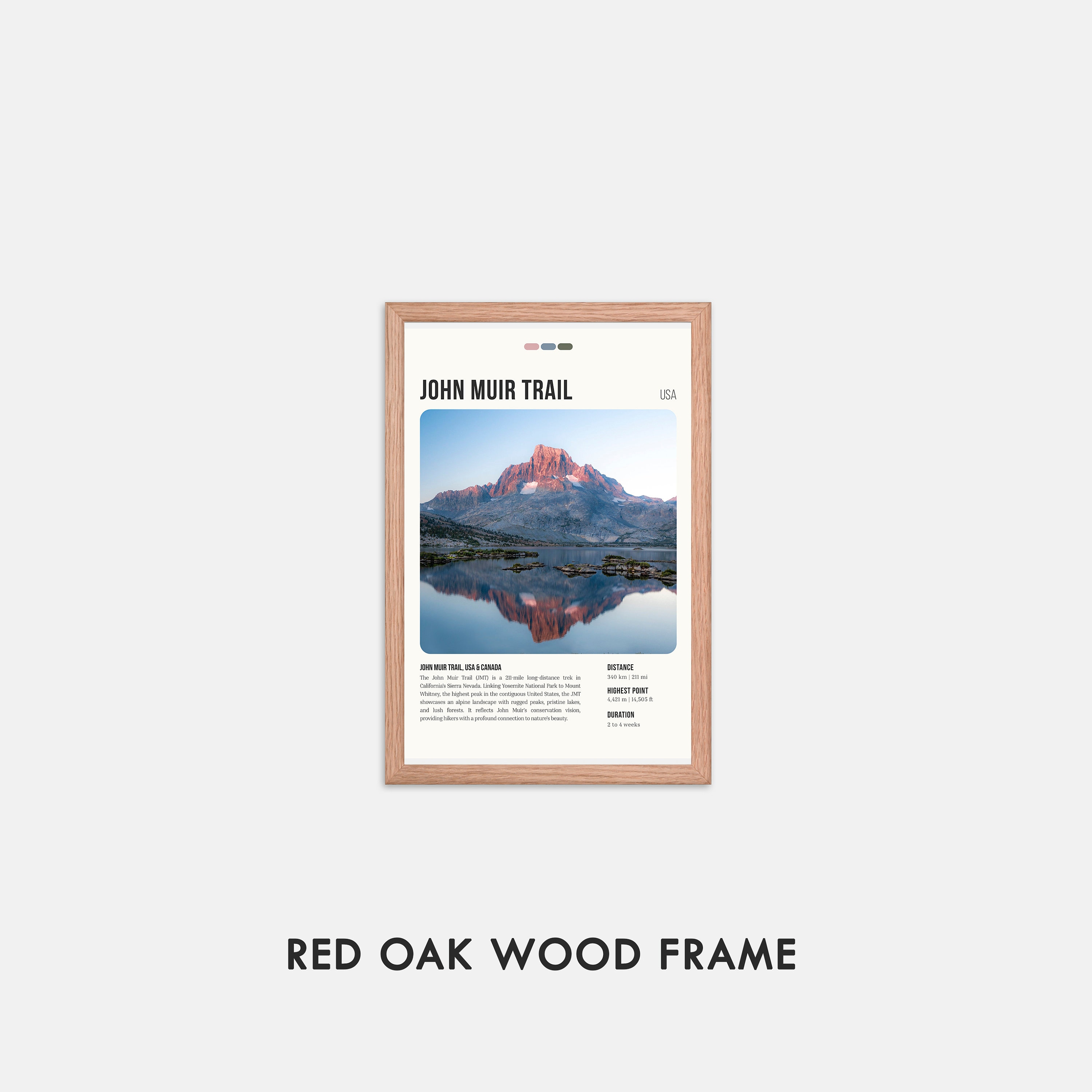 John Muir Trail Print John Muir Trail Poster John Muir Trail Wall Art ...