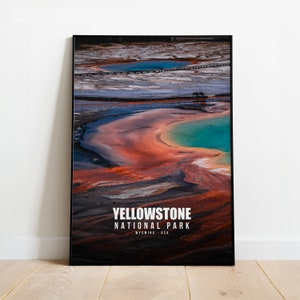 Yellowstone National Park Print | Yellowstone National Park Poster | Yellowstone National Park Wall Art | Yellowstone Poster Art Print