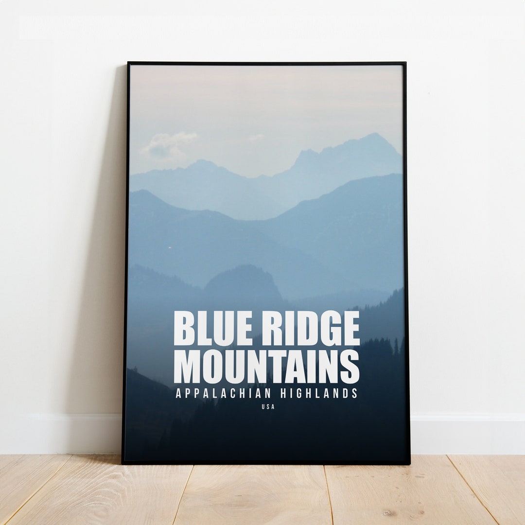 Blue Ridge Mountains Print | Blue Ridge Mountains Poster | Blue Ridge ...