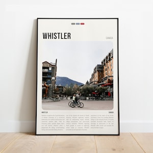 Whistler Print | Whistler Poster | Whistler Wall Art | Travel Whistler British Columbia