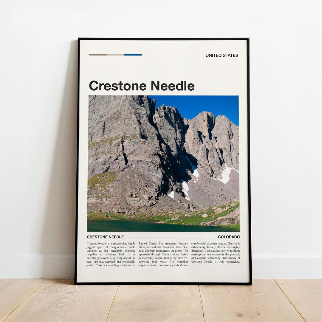Crestone Needle Colorado Mountain Print - Sangre De Cristo Range - Etsy