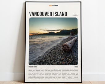 Impresión de la Isla de Vancouver / Póster de la Isla de Vancouver / Arte mural de la Isla de Vancouver / Viaje a la Isla de Vancouver