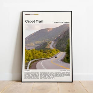 Cabot Trail Poster Print: Adventure Wall Art, Multiple Sizes Available
