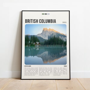 British Columbia Print | British Columbia Poster | British Columbia Wall Art | Travel British Columbia