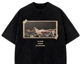 Dennis Rodman Give Everything 1996 Chicago Bulls The Worm Vintage T-Shirt