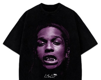 ASAP Rocky T-shirt Asap Mob Hip Hop Tour Concert Style Merch T-shirt personnalisé
