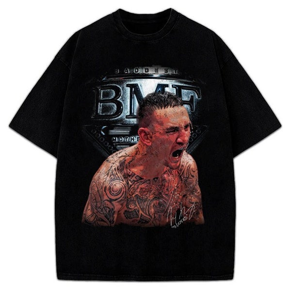 Max Holloway Baddest BMF Vintage Style MMA Graphic Design T-Shirt