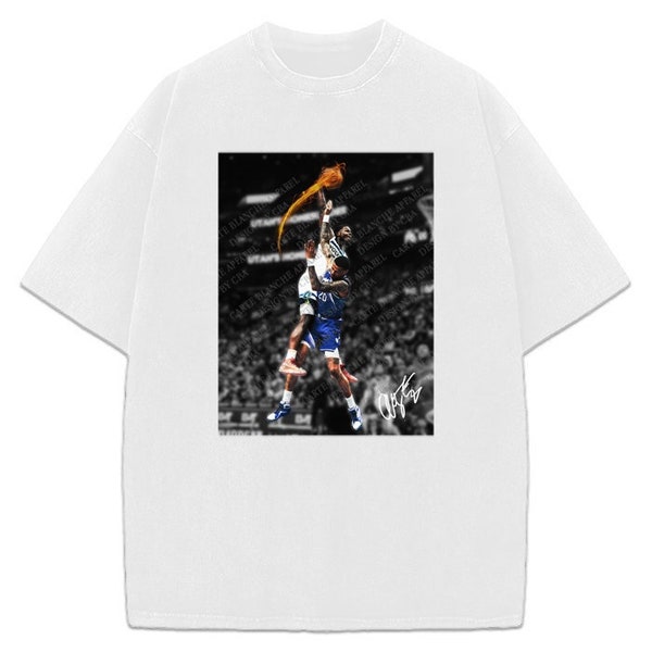 Anthony Edwards Dunk Of The Year Poster Custom Design Graphic T-Shirt