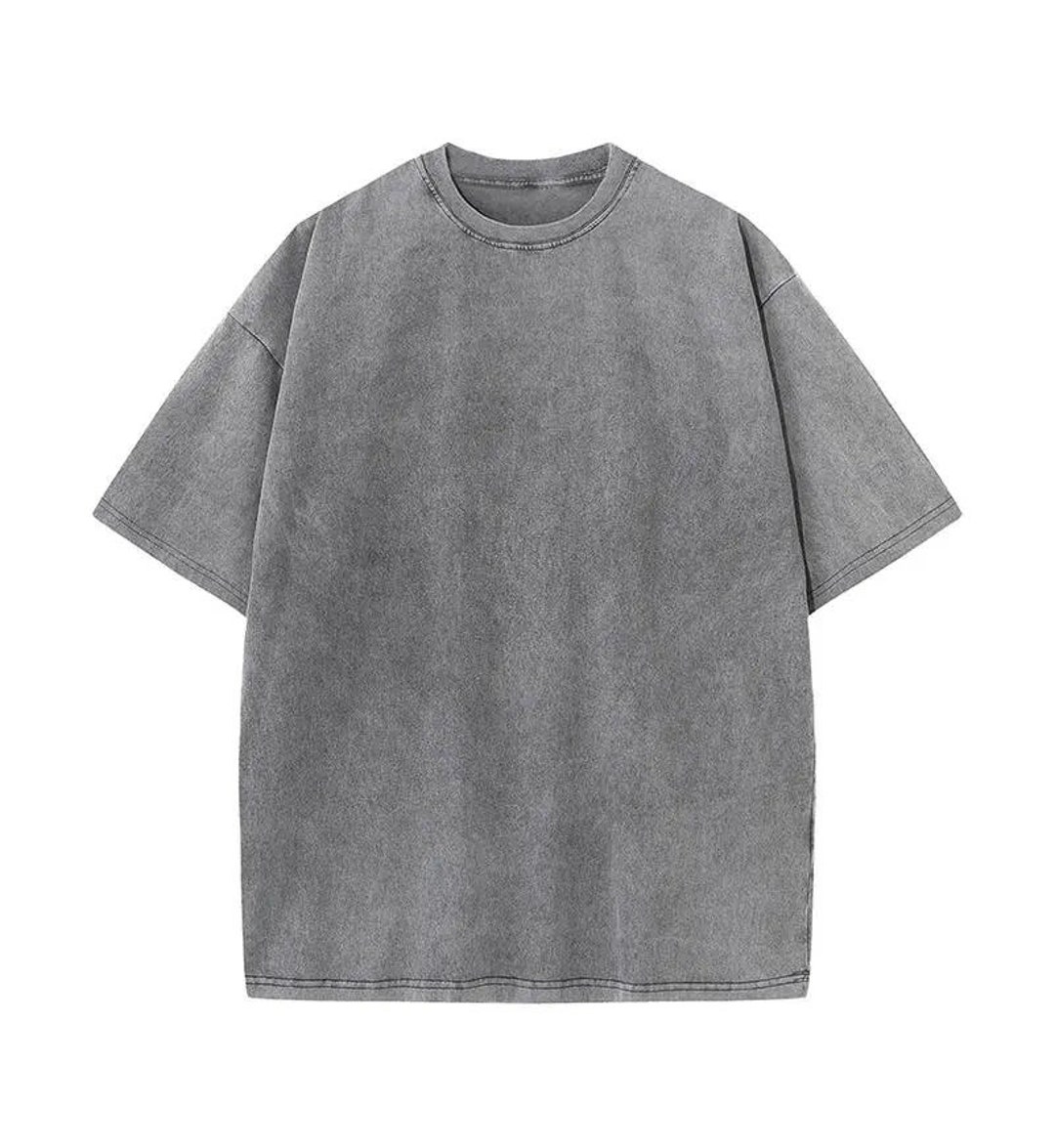 Cow Style Unisex Acid Washed Oversized Tee