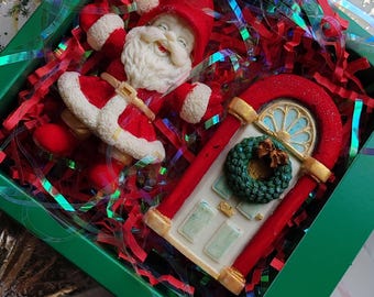 Tajemniczy Mikołaj-Czekolada-Dziadek do orzechów-Choinka-Pudełko prezentowe - Spersonalizowany prezent-słodycze - Wyjątkowy prezent-Święty Mikołaj