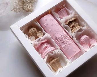 Bańki mydlane Carrusel, pudełko na czekoladki, prezent spersonalizowany, wyjątkowy, Boże Narodzenie, wypełniacz skarpet, niebieski, tabliczka mlecznej czekolady