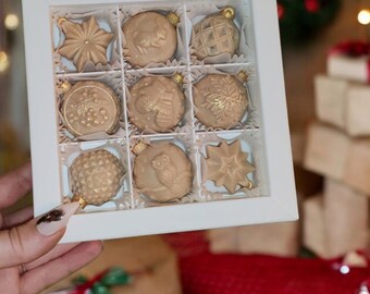 Świąteczne ozdoby czekoladowe - świąteczny zestaw prezentowy z czekoladą - wyjątkowy prezent świąteczny, sekretny Mikołaj - świąteczne smakołyki - świąteczne bańki mydlane