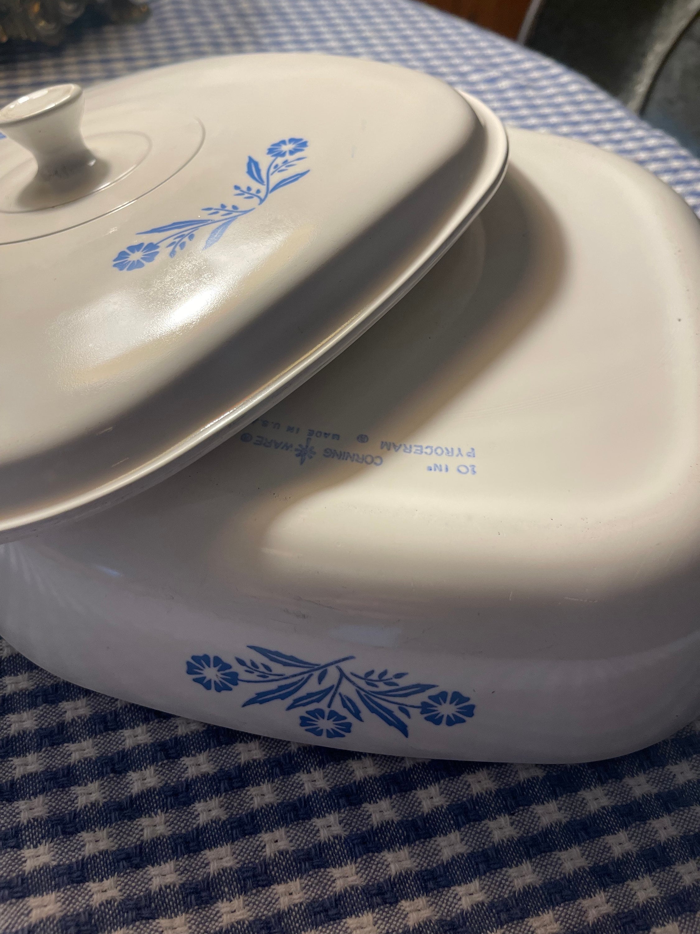 Vintage 10“ Pyroceram Corning Ware Cornflower - Etsy